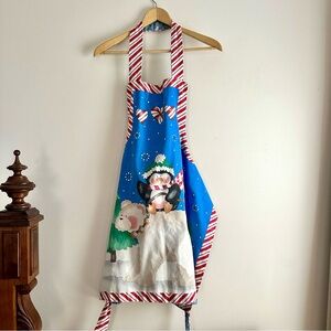 Vintage Reversible Christmas Duck‎ Apron